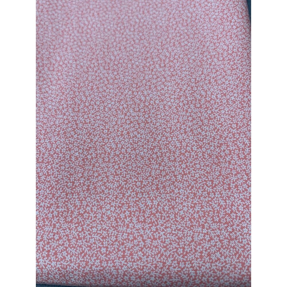 Vintage Springs Industries Light Orange & Orange Calico Print Fabric 1/2 yard Se